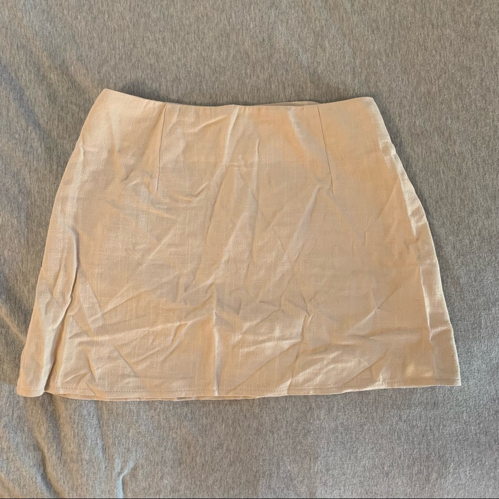 cream princess polly mini skirt